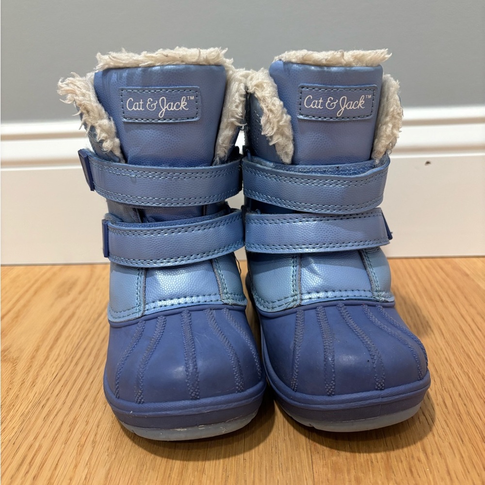 Cat & Jack Blue Kids Rain & Snow Boots size 9